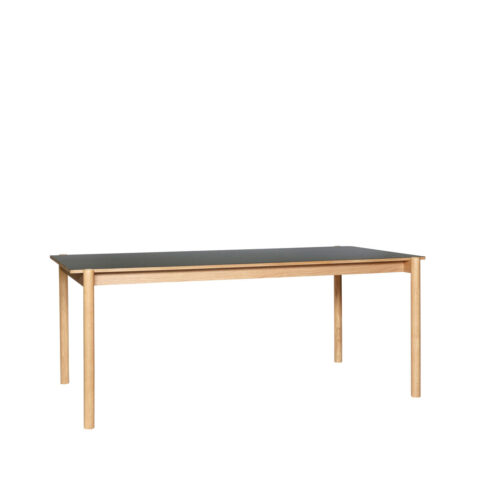 Oblique Table à manger Rectangulaire Noir