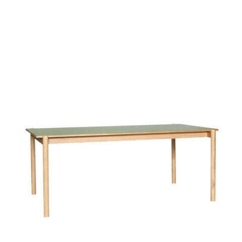 Oblique Table à manger Rectangulaire Olive