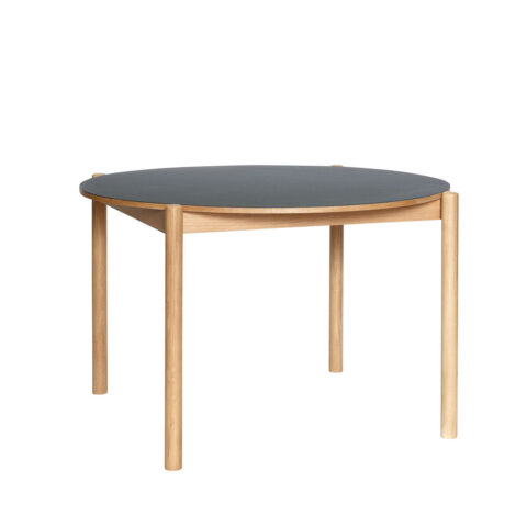 Oblique Table à manger Ronde Noir