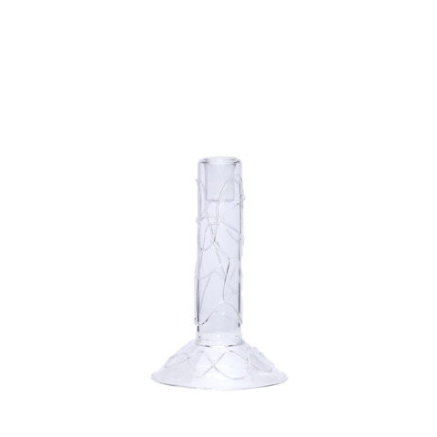 Doodle Candleholder Clear