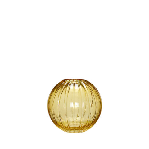 Fleur Vase Round Yellow