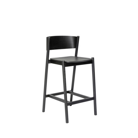 Oblique Tabouret de bar Noir