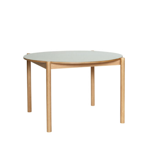 Oblique Dining Table Round Grey