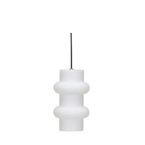 Pilule Pendant Double Matt White