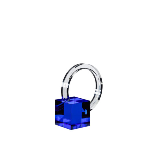 Sculpt Bookend Blue/Clear