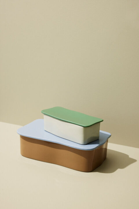 Amare Desk Organiser Small Sand/Green