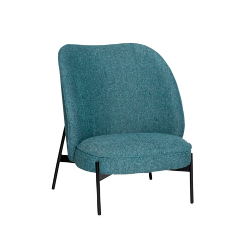 Area Fauteuil lounge Bleu pétrole