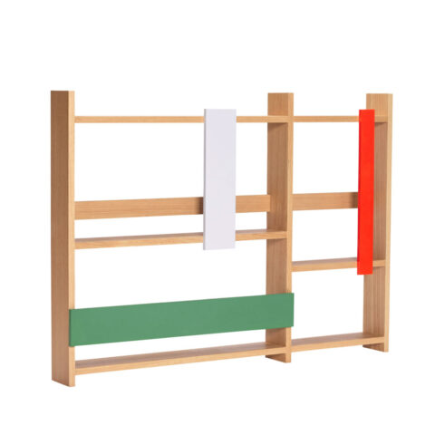 Arki Wandablage/Magazinhalter Naturfarben/ Multifarben