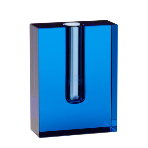 Block Vase Blau