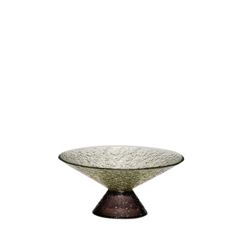 Bonbon Glass Bowl Medium Green/Brown