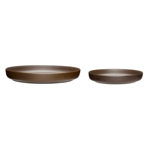 Clay Plates Brown (set of 2)