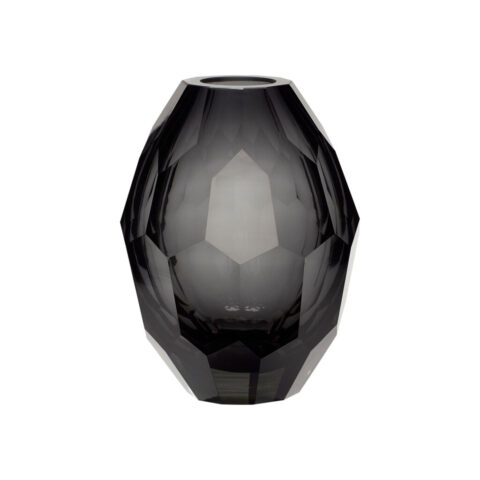 Facet Vase Grau