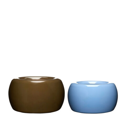 Maru Pots Small Blue/Brown (set of 2)