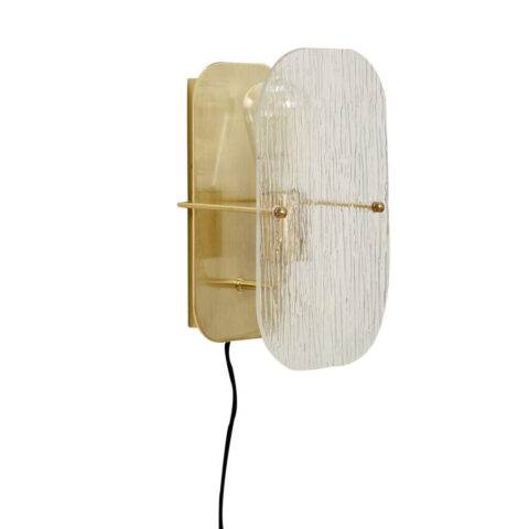Ruffle Wall Light Brass