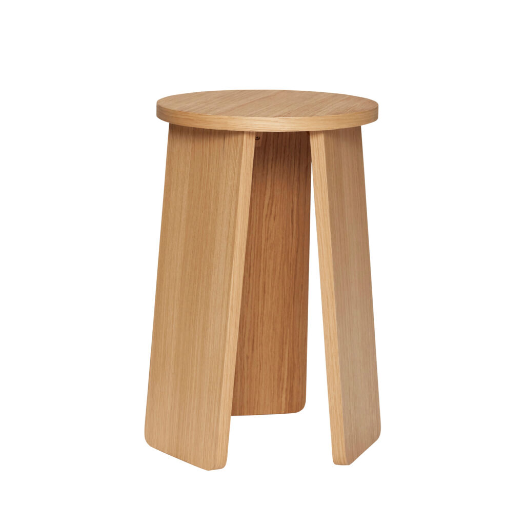 Hübsch スツール split-stool-triple-natural-