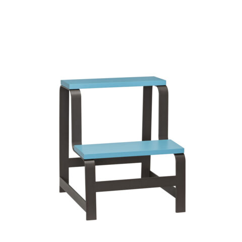 Step Tabouret Bleu/Marron